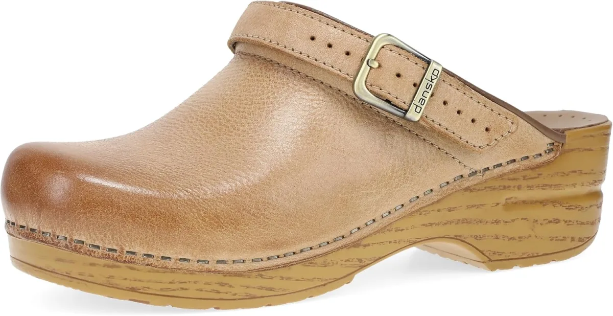 Dansko Ingrid Sling Back Mule Clog for Women — Genuine Leather mule