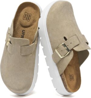 100% Genuine Suede Clogs for Women ...