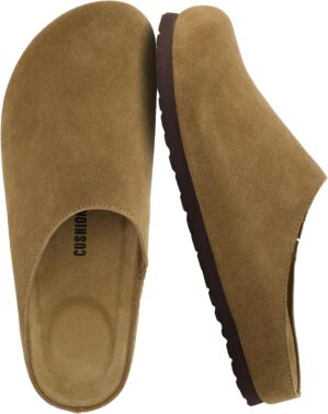 CUSHIONAIRE Heath Genuine Suede Lea...