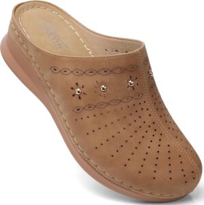 SHIBEVER Clogs for Women Mules Slip...
