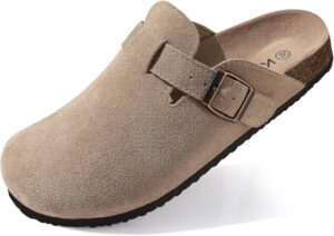 KIDMI Genuine Suede Clogs for Women...