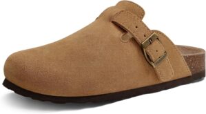 Genuine Suede Clogs for Women Men S...