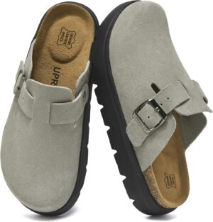 100% Genuine Suede Clogs for Women ...