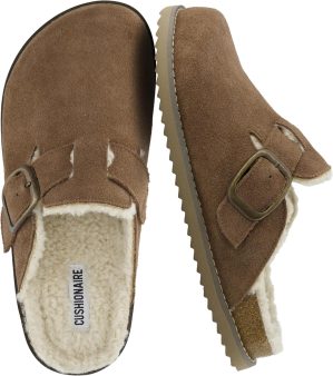 CUSHIONAIRE Blain Fur Genuine Suede...