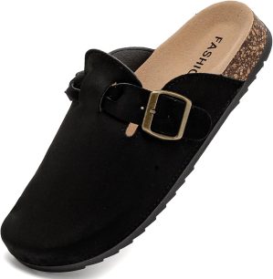 Women’s Suede Clogs Mens Leat...