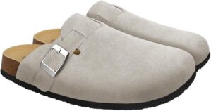 Clogs for Women Suede Soft Leather ...