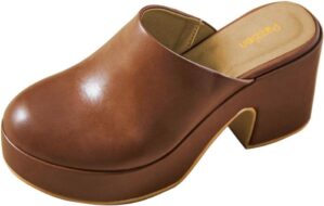 Pazzion Womens Comfy Thick Platform...