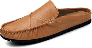 Men’s Handmade Leather Mules Clog...