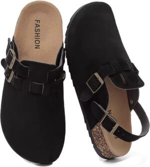 Men’s Suede Clogs with Back S...