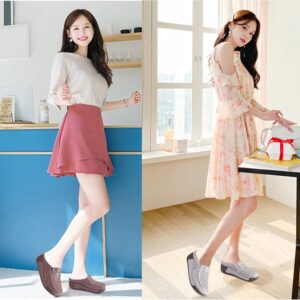 UGOSELEC Women Leather Breathable S...