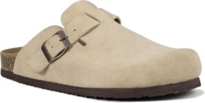 Women’s Suede Clogs Slip-On B...