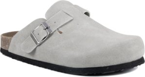 Women’s Suede Clogs Slip-On B...