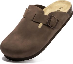 Suede Clogs Potato Shoes Cork Footb...
