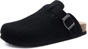 Genuine Suede Clogs for Women Men S...