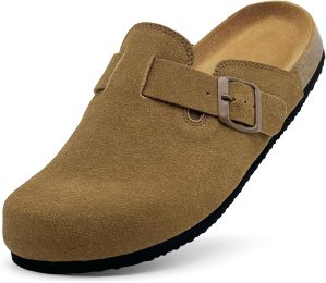 Men’s Genuine Suede Clogs Wom...