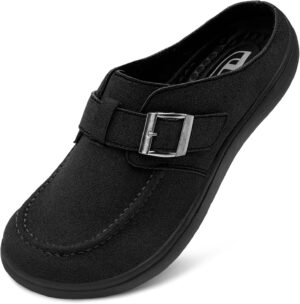 JOINFREE Mens Wide Suede Clogs Diab...