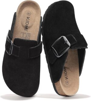 KIDMI Genuine Suede Clogs for Women...