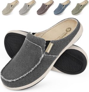 Mens Slippers with Arch Support, Ca...