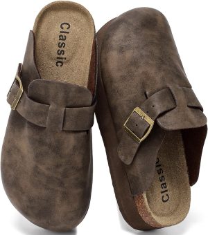 Genuine Leather Platform Clogs for ...