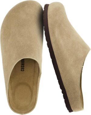 CUSHIONAIRE Heath Genuine Suede Lea...
