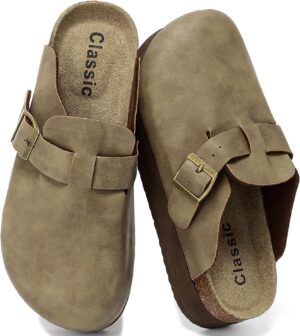 Genuine Leather Platform Clogs for ...