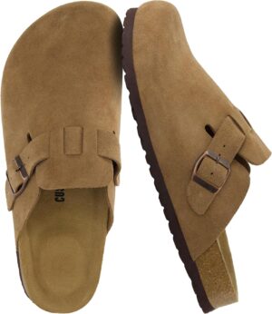 CUSHIONAIRE Haze Genuine Suede Leat...