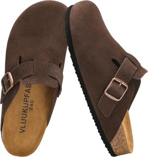 Women’s Genuine Suede Clogs f...