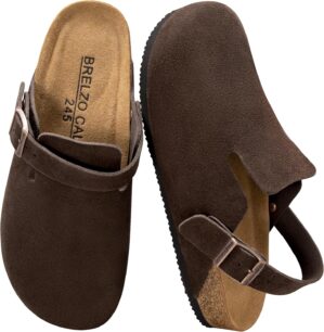 Suede Clogs for Women Men Leather M...