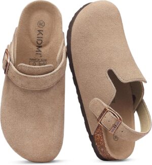 KIDMI Women’s Suede Clogs wit...