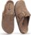 KIDMI Genuine Suede Clogs for Women Memory Foam Cork Footbed Potato Shoes Slip On Leather Mules with Big Buckle