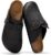 Project Cloud Mens Clogs – 100% Full Grain Genuine Leather Clogs for Men with Memory Foam Insole and Arch Support Natural Cork Footbed – Non Slip Mules Mens Slippers (Brooklyn)