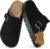 Genuine Leather Chunky Big Buckle Platform Benton Clogs for Women Memory Foam Arch Support Cork Footbed Potato Shoes Mules