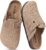 Genuine Suede Clogs for Women Men Soft Cork Footbed Leather Mules Comfort Potato Shoes with Arch Support