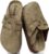 Genuine Leather Platform Clogs for Women Comfort Suede Clogs with Cork Footbed Mules, Casual Chunky Potato Shoes Adjustable Slip On Thick Soled Slippers Wedge Footwear
