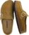 CUSHIONAIRE Hobby Genuine Leather Suede Mule Clogs for Women with Buckle Strap and Cork Footbed, Supportive All-Day Comfort in Womens Shoes