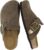 CUSHIONAIRE Hamlet Genuine Leather Suede Clogs for Women, Slip On Shoes with Detailed Metal Buckle Strap and Memory Foam Footbed