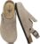Suede Clogs for Women Leather Mules Adjustable Buckle with Comfort Cork Footbed and Arch Support