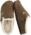 CUSHIONAIRE Haven Genuine Leather Clogs for Women – Faux Fur Lined Slip-On Womens Shoes with Cork Footbed and Adjustable Buckle