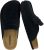 CUSHIONAIRE Fondu Genuine Leather Mule Clogs for Women, Comfortable Slip On Womens Shoes with Penny Strap Accent and Memory Foam Footbed