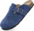 Dumalum Suede Clogs for Women and Men – Adjustable Buckle Slip-on Cork Footbed Mules with Antislip Sole – Unisex Slippers