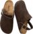 Suede Clogs for Women Men Leather Mules Soft Potato Shoes Slip On Slipper Sandals with Arch Support & Adjustable Buckle, Non-Slip